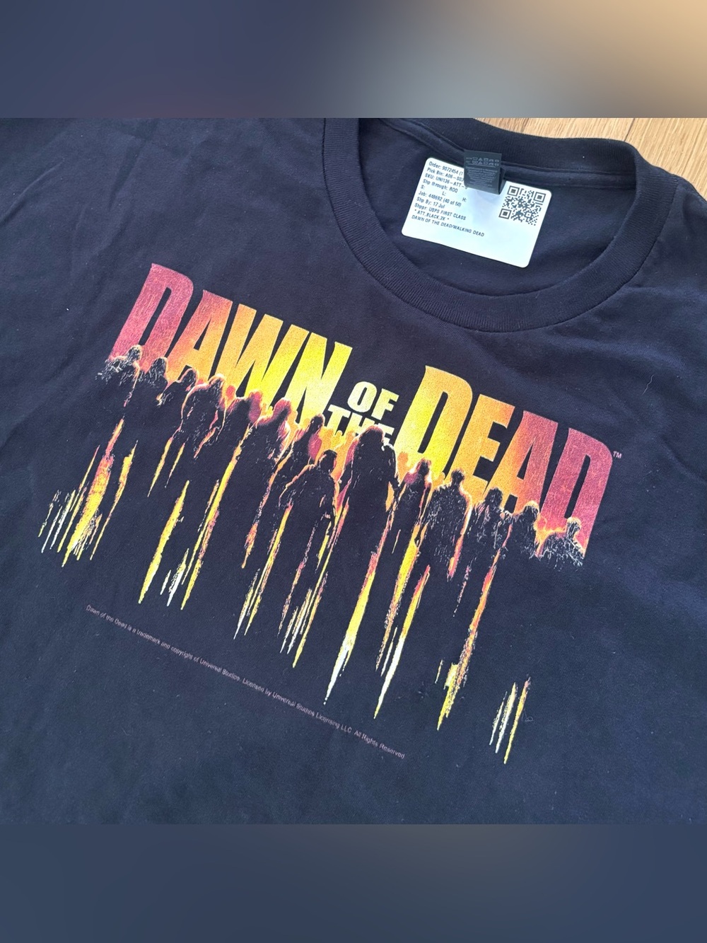 Vintage Universal Studios Dawn of the Dead Shirt Mens 3XL XXXL Zombie Horror Tee
